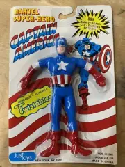 CAPTAIN AMERICA Marvel Twistables Action Figure - NEW IN PACKAGE!! Vintage!