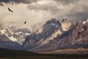 Landscape nature photography birds condors flying Custom Gaming Mat Desk