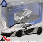 AUTOART 56013 1:43 MCLAREN P1 SUPERCAR ICE SILVER DIECAST MODEL CAR