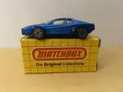 matchbox superfast 1998 ferrari Testarossa Metalic blue w/ box No#75