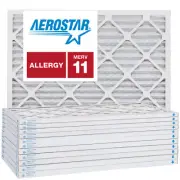 21x23x1 AC and Furnace Air Filter by Aerostar - MERV 11, Box of 12