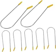 DINHEAROM 16Pcs Hot Curler Clips Stainless Steel Replacement Clips for Electric Rollers Secure Pins for Neat Curls Compatible with Hot Rollers Essential Hair Styling Tool