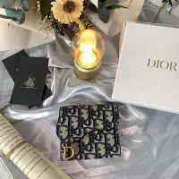 在飛比找Yahoo!奇摩拍賣優惠-【二手】DIOR 老花三折短夾