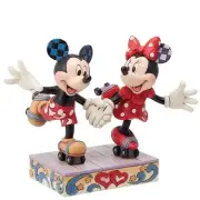 Enesco Disney Traditions by Jim Shore Mickey and Minnie Mouse Roller Skating