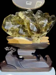 7.73LB Natural Hair Crystal Pyramid Quartz Rutile Tower Reiki Healing Mountain