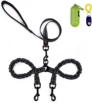 U-Pick Dual Dog Leash,Double Dog Leash,Shock Absorbing Reflective Bungee for Two