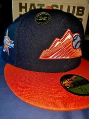 HatClub Exclusive Cool Fall Fashion 7 1/2 Colorado Rockies 2-tone 21’ ASG SP NEW