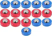 WOONEKY Football Shuffleboard Accessory 16 Pack Mini Balls Sliding Beads Toy Fun Game for Boys and Girls Durable Easy to Store