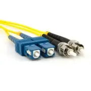 15 PACK LOT 3m SC-ST Duplex 9/125 OS2 Singlemode Patch Cable OFNR Yellow 10FT