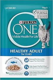 PurinaOne Adult Ocean Fish in Gravy Wet Cat Food 12x70g