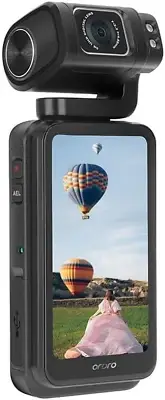ORDRO M3 Camcorder, Handheld Pocket Camera, 1/2.5”CMOS, 3.5-Inch IPS Display Scr