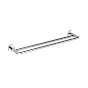 600mm BK RUND Chrome/Matt Black/Brushed Nickel/Brushed Gold/Brushed Gun Metal/Brushed Bronze Brass Double Round Bars Towel Rails