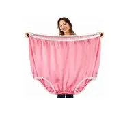 unbrand New Funny Big Undies Mama Undies Plus Size Granny Panties For Women Men light pink