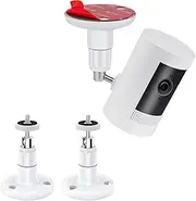 2 Pack Adjustable Ceiling Wall Mount Kit for Plug-in Ring HD Security Camera&Stick Up Cam Battery,Indoor Outdoor Bracket for Arlo HD/2/3/4, VHB Adhesive or Screw,No Drill