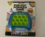 Brand New Toy Planet Pop It Game Light Up Fidget Sensory Toy Game Blue & Green