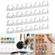 20Pcs Adjustable Kitchen Spice Jar gripper clips rack Seasoning Bottle Storage H