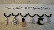 "CHEF Or COOK" SET OF 6 Hand Crafted Wine Glass Charms