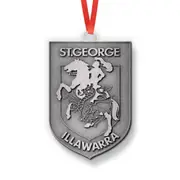 St George Dragons NRL Metal Christmas Tree Ornament Decoration