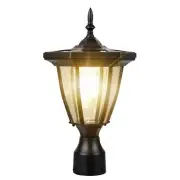 ST6321Q-A Solar Post Light Pier Mount Solar Lamp Post Light Outdoor 100 LUMEN...