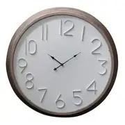 [Florabelle Living] 82Cm Taupe Iron Clock