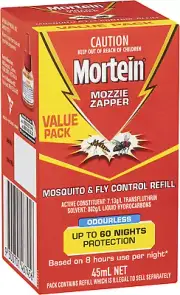 Mozzie Zapper Mosquito & Fly Control Refill 45Ml