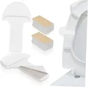 2 Pcs Toilet Seat Lifter Handle Adhesive Lid Lifter for Easy Toilet Seat Opening Closing Sturdy Material Simple Design Convenient Installation for Home Bathroom Use