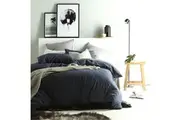 Denim Linen Cotton Quilt Cover Set by Vintage Design Homewares
