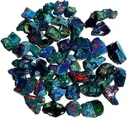 [Jaguar Gems] AAAA+ Certified Black Opal Rough 25 Carats – Natural Handpicked Ethiopian Welo Fire Stone, Gemstones for Jewellery Making and Tumbling, Ragular, Gemstone, black opal