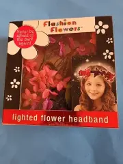 FASHION FLOWERS LIGHT-UP HEADBAND PINK/PURPLE AS SEEN ON TV 3-LIGHT SETTINGS!!