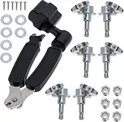 JOINPAYA Sturdy Steel Guitar Knob Set Electric String Winder for Steel Ukulele Guitar Ukulele Maintenance Tools