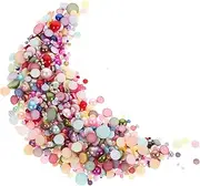 DRESSOOS 1 DIY Half Flatback Pearls for Crafts Pack Versatile Pearl Decorations for Nail Art Phone Cases Clothing and Accessories