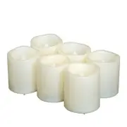 CANDLE CHOICE Battery Operated Flameless Votive Candles with Timer, Small