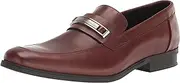 [Calvin Klein] Men's Jameson Soft Leather/City Emboss Slip-On Loafer