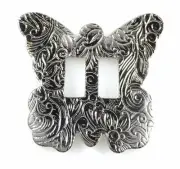 CONCHOS 1 1/2" BUTTERFLY NICKEL FINISH 25 pcs
