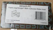 Brizo 693422-PC Frank Lloyd Wright Wall Mount Single Robe Hook Polished Chrome