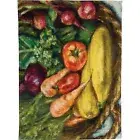 Primitives by Kathy Kitchen Towel - Veggie Basket - 451770