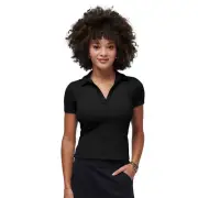 TravisMathew Moveknit Short Sleeve V-Neck Womens Tennis Polo