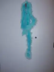 Light-Turquoise Blue Heavyweight Marabou Feather Boa 72" (6ft) - NWOT.