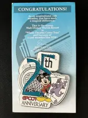 Disney WDW Cast Exclusive Award Pin Epcot 25th Anniversary Mickey Figment LE