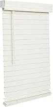Lotus & WINDOWARE Cordless 2" Faux Wood Blind, 33" Wide x 48" Long, Soft White, Smooth (FCX3348WH)