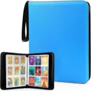900 Cards Binder, 9 Pockets Each Side Premium Zip Trading Card Binder, Waterproo