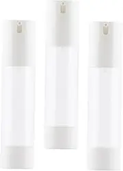 TINEASUR 3Pcs Empty Lotion Bottles Durable Press Type Skincare Containers for Travel Leakproof Design for Cosmetics Shampoo Body Wash and More
