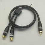 電纜 RCA Y 1 公 2 母 RCA NAKAMICHI 高品質 2 米