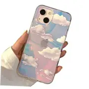 Cute Clear Crystal Designed Case 6.1 inch 2021 for iPhone 13 Iridescent cloud