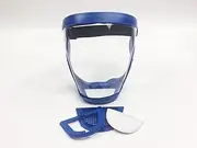 Full Face Travel Mask Anti-Splash Mask Anti-Dust Mask Anti-Dust Isolation Mask Sunscreen PC Helmet Active Protective Cover 蓝框白片升级版（可更换防护棉）