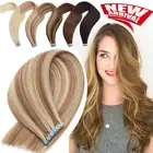 Thick Tape In Russian Remy Human Hair Extensions FULL HEAD Skin Wefted Highlight