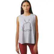 Fox Racing Caved In Women's Tank Top, Light Heather Grey