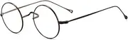 [HCHES] Eyeglasses Small Round Titanium Glasses Ultralight Frame Men Retro Women