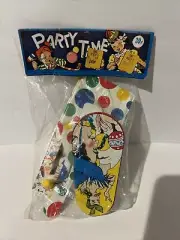 vintage party time u.s. metal tin litho noise makers 3 Pc