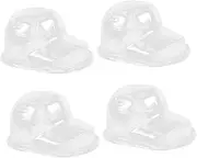 Toyvian 4 Pack Baseball Cap Display Stand Hat Holder Rack Cap Shaper for Home Shop Plastic Hat Display Holder White